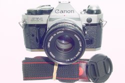 Canon AE-1 Program 35mm SLR Film Manual Camera + Canon 50mm F/1.8 FD Lens
