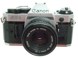 Canon AE-1 Program 35mm SLR Film Manual Camera + Canon 50mm F/1.8 FD Lens