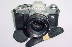 Canon AL-1 QF 35mm SLR Film Manual Camera + Canon 50mm F/1.4 FD Lens
