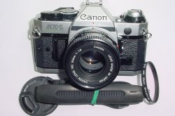 Canon AE-1 Program 35mm SLR Film Manual Camera with Canon 50mm F/1.8 FD Lens