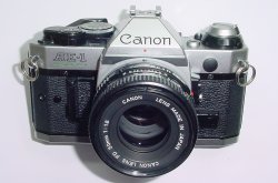 Canon AE-1 Program 35mm SLR Film Manual Camera with Canon 50mm F/1.8 FD Lens