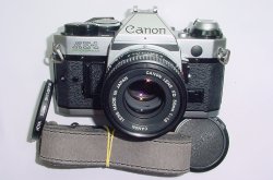 Canon AE-1 Program 35mm SLR Film Manual Camera with Canon 50mm F/1.8 FD Lens