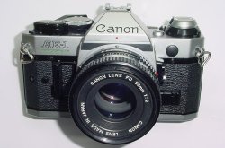 Canon AE-1 Program 35mm SLR Film Manual Camera with Canon 50mm F/1.8 FD Lens