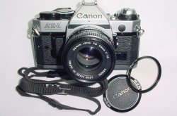Canon AE-1 Program 35mm SLR Film Manual Camera with Canon 50mm F/1.8 FD Lens