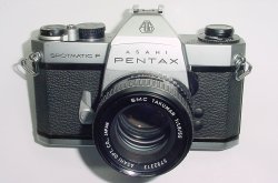 Pentax Spotmatic SP F 35mm Film SLR Manual Camera + Takumar 55mm F/2 SMC Lens