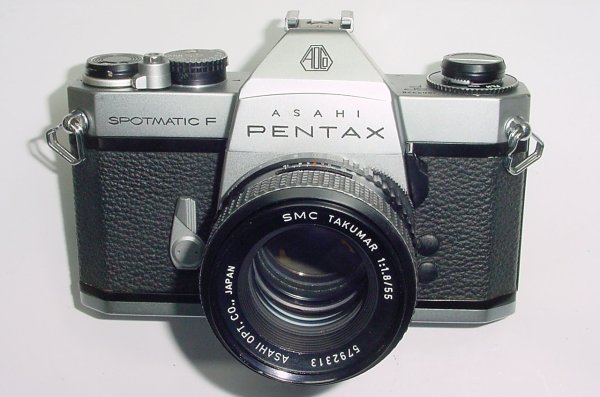 Pentax Spotmatic SP F 35mm Film SLR Manual Camera + Takumar 55mm F/2 SMC Lens
