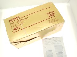 Sigma 135-400mm F/4.5-5.6 APO Zoom Lens For A-Mount & Minolta AF