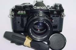 Canon AE-1 Program 35mm SLR Film Manual Camera + Canon 50/1.4 FD Lens Excellent