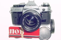 Canon AE-1 Program 35mm SLR Film Manual Camera + Canon 50/1.4 FD Lens
