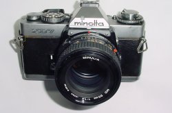 minolta XD 7 35mm Film SLR Manual Camera + Minolta 50mm F/1.4 MD Lens