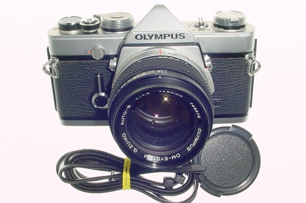 Olympus OM-1 35mm Film SLR Manual Camera with Olympus 50mm f/1.4 G.Zuiko Lens