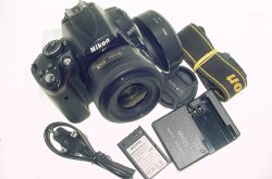 Nikon D5000 12.3 MP DX Digital SLR Camera with Nikon 35mm F/1.8G AF-S DX Lens
