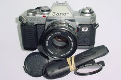 Canon AL-1 QF 35mm SLR Film Manual Camera with Canon 50mm F/1.8 FD Lens