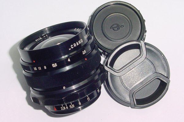 Mir-1 37mm f/2.8 Brussels Grand Prix 1958 USSR M39 Screw Mount Lens