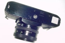 Canon AV-1 35mm Film SLR Manual Camera with Canon 50mm F/1.8 FD Lens - Black