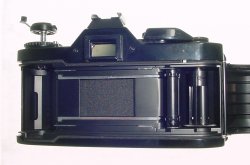 Canon AV-1 35mm Film SLR Manual Camera with Canon 50mm F/1.8 FD Lens - Black