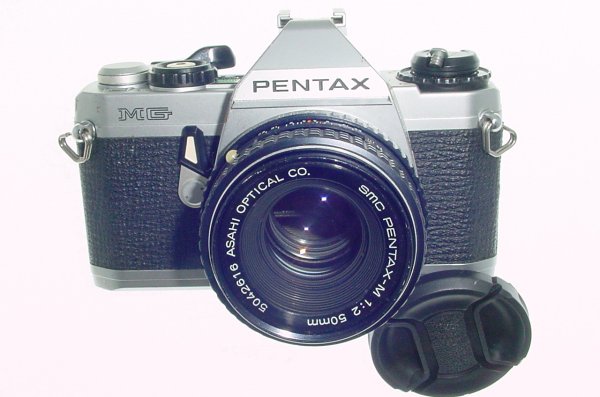 Pentax MG 35mm SLR Film Manual Camera with Pentax-M 50mm F/2 smc Lens