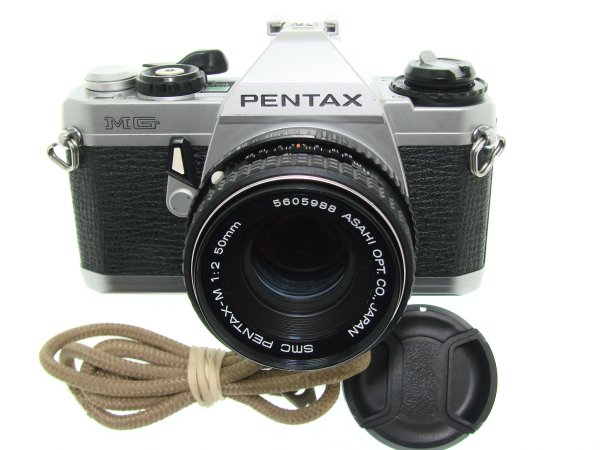 Pentax MG 35mm SLR Film Manual Camera with Pentax-M 50mm F/2 smc Lens
