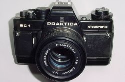 PRAKTICA BC 1 electronic 35mm Film SLR Manual Camera + Pentacon 50mm f/1.8 Lens