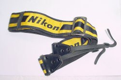 Nikon Genuine Vintage Black and Yellow Camera Shoulder neck Strap