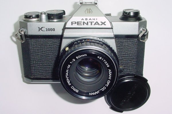 Pentax K1000 35mm Film SLR Manual Camera + Pentax-M 50mm F/2 SMC Lens