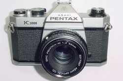 Pentax K1000 35mm Film SLR Manual Camera + Pentax-M 50mm F/2 SMC Lens