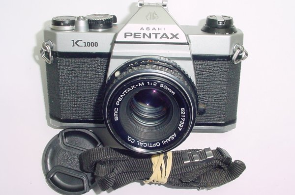 Pentax K1000 35mm Film SLR Manual Camera + Pentax-M 50mm F/2 SMC Lens