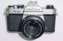 Pentax K1000 35mm Film SLR Manual Camera + Pentax-M 50mm F/2 SMC Lens
