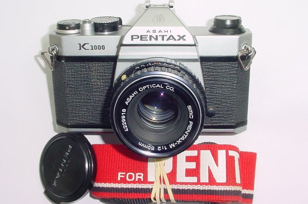 Pentax K1000 35mm Film SLR Manual Camera + Pentax-M 50mm F/2 SMC Lens