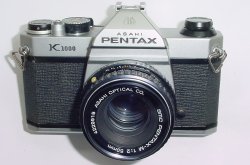 Pentax K1000 35mm Film SLR Manual Camera + Pentax-M 50mm F/2 SMC Lens