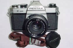 Pentax K1000 35mm Film SLR Manual Camera + Pentax-M 50mm F/2 SMC Lens