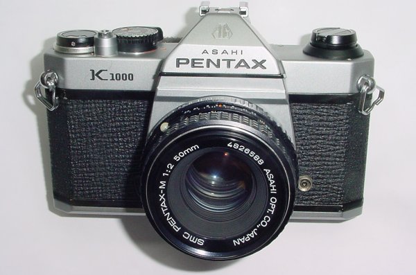 Pentax K1000 35mm Film SLR Manual Camera + Pentax-M 50mm F/2 SMC Lens