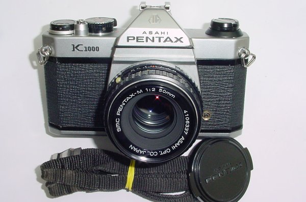 Pentax K1000 35mm Film SLR Manual Camera + Pentax-M 50mm F/2 SMC Lens