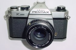 Pentax K1000 35mm Film SLR Manual Camera + Pentax-M 50mm F/2 SMC Lens