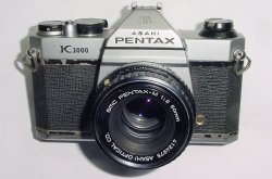 Pentax K1000 35mm Film SLR Manual Camera + Pentax-M 50mm F/2 SMC Lens