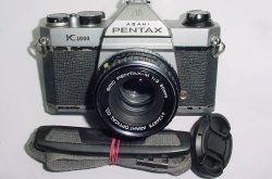 Pentax K1000 35mm Film SLR Manual Camera + Pentax-M 50mm F/2 SMC Lens