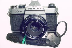 Pentax K1000 35mm Film SLR Manual Camera + Pentax-M 50mm F/2 SMC Lens