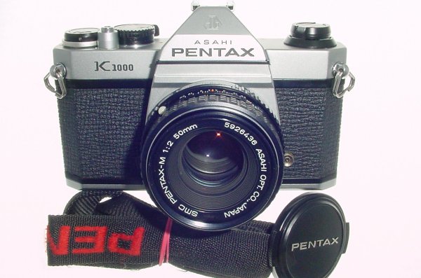 Pentax K1000 35mm Film SLR Manual Camera + Pentax-M 50mm F/2 SMC Lens