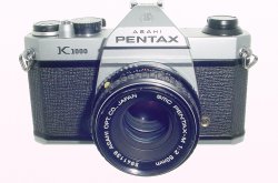 Pentax K1000 35mm Film SLR Manual Camera + Pentax-M 50mm F/2 SMC Lens