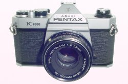Pentax K1000 35mm Film SLR Manual Camera + Pentax-M 50mm F/2 SMC Lens