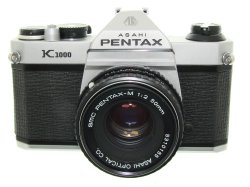Pentax K1000 35mm Film SLR Manual Camera + Pentax-M 50mm F/2 SMC Lens