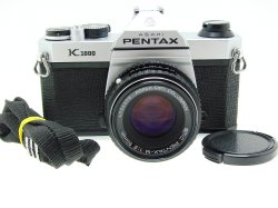 Pentax K1000 35mm Film SLR Manual Camera + Pentax-M 50mm F/2 SMC Lens