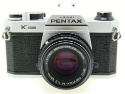 Pentax K1000 35mm Film SLR Manual Camera + Pentax-M 50mm F/2 SMC Lens