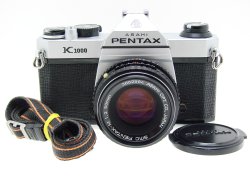 Pentax K1000 35mm Film SLR Manual Camera + Pentax-M 50mm F/2 SMC Lens