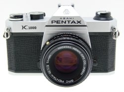 Pentax K1000 35mm Film SLR Manual Camera + Pentax-M 50mm F/2 SMC Lens