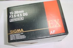 Sigma 15-30mm F/3.5-4.5 D EX Aspherial IF DG Zoom Lens For Nikon AF