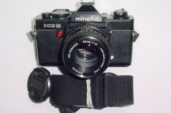 minolta XG 9 35mm Film SLR Camera with minolta 50mm F/1.7 MD Rokkor Lens