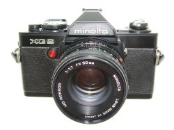 minolta XG 9 35mm Film SLR Camera with minolta 50mm F/1.7 MD Rokkor Lens