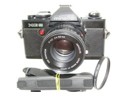 minolta XG 9 35mm Film SLR Camera with minolta 50mm F/1.7 MD Rokkor Lens