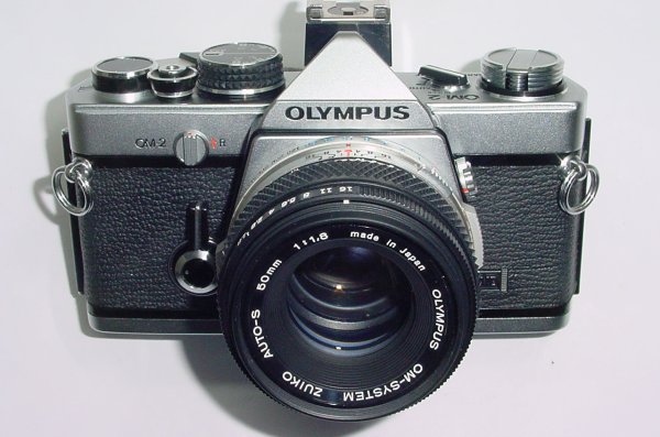 Olympus OM-2 MD 35mm Film SLR Manual Camera with Olympus 50mm F/1.8 Zuiko Lens